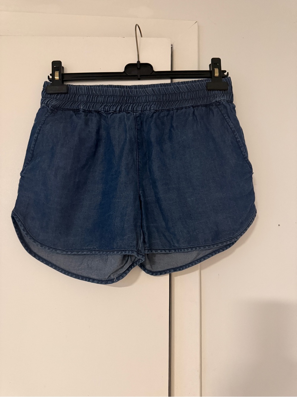 Banana Republic Women's Denim Athletic Shorts - Indigo Blue